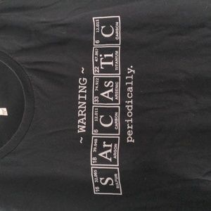 'Warning Sarcastic Periodically' Science Graphic Tee, XL, Unisex, Bella Canvas